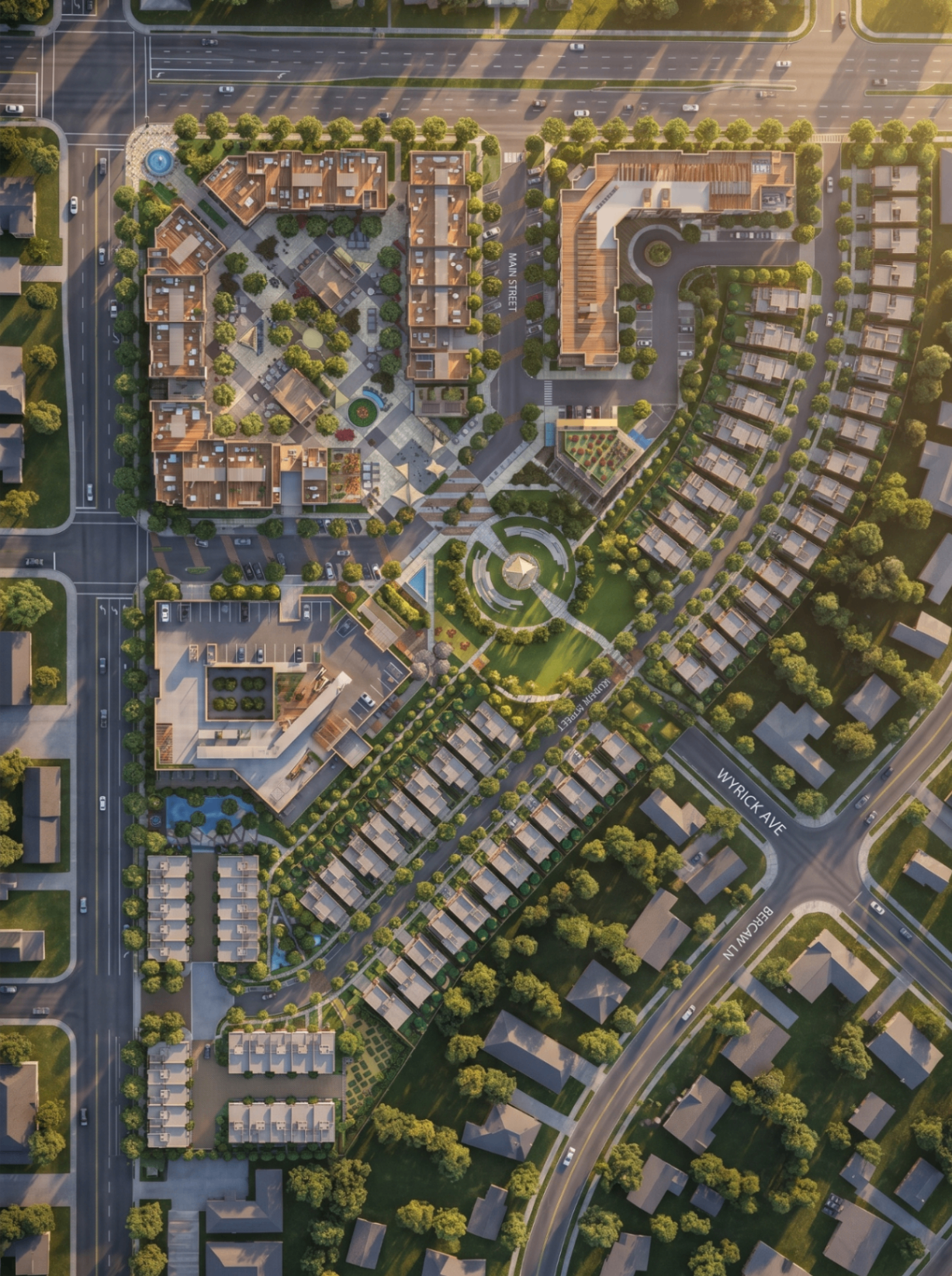 Cambrian Village master plan rendering